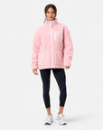 Industry Fleece Jacket in Dusty Pink