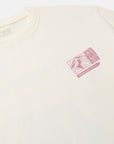 Oversized Print Tee in Warm White