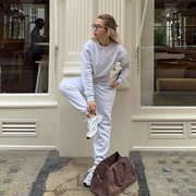 Cascade Joggers in White Marl