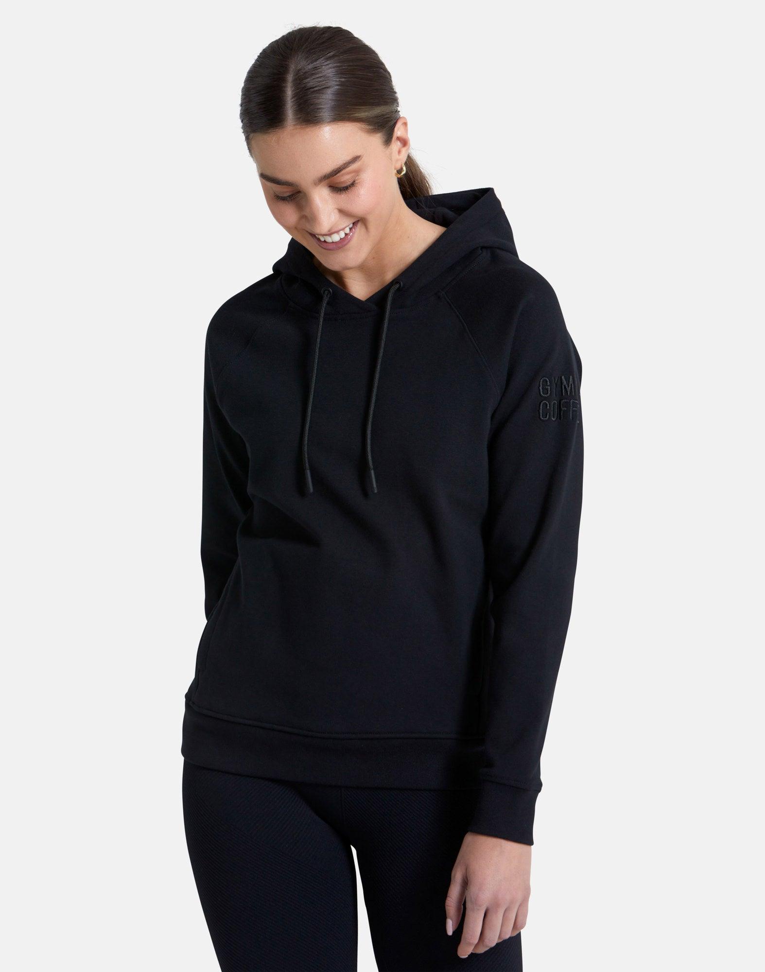 EUC lululemon black hoodie sweatshirt size 8
