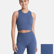 Lotus Chevron Bra in Thunder Blue