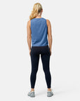 Boxy Crop Tank in Oasis Blue