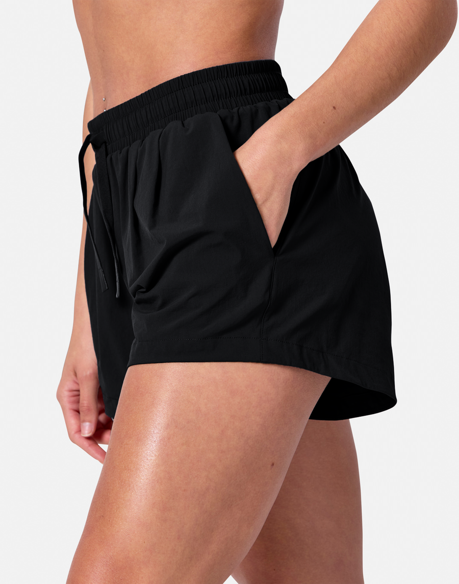 The Spud Contender Racer Short in Black