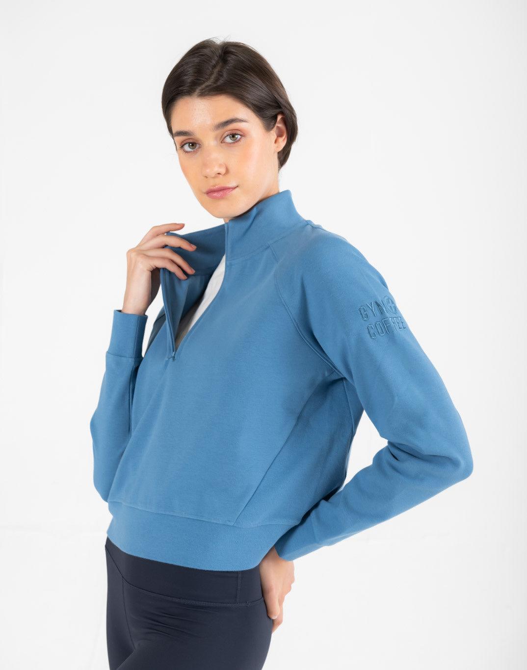 Chill Half Zip in Astral Blue | Gym+Coffee IE