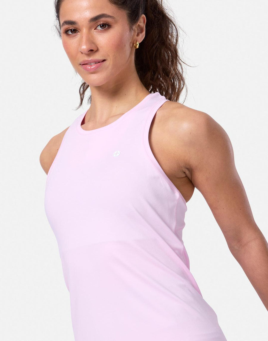 Relentless Racer Back Vest in Baby Pink - Tanks - Gym+Coffee IE