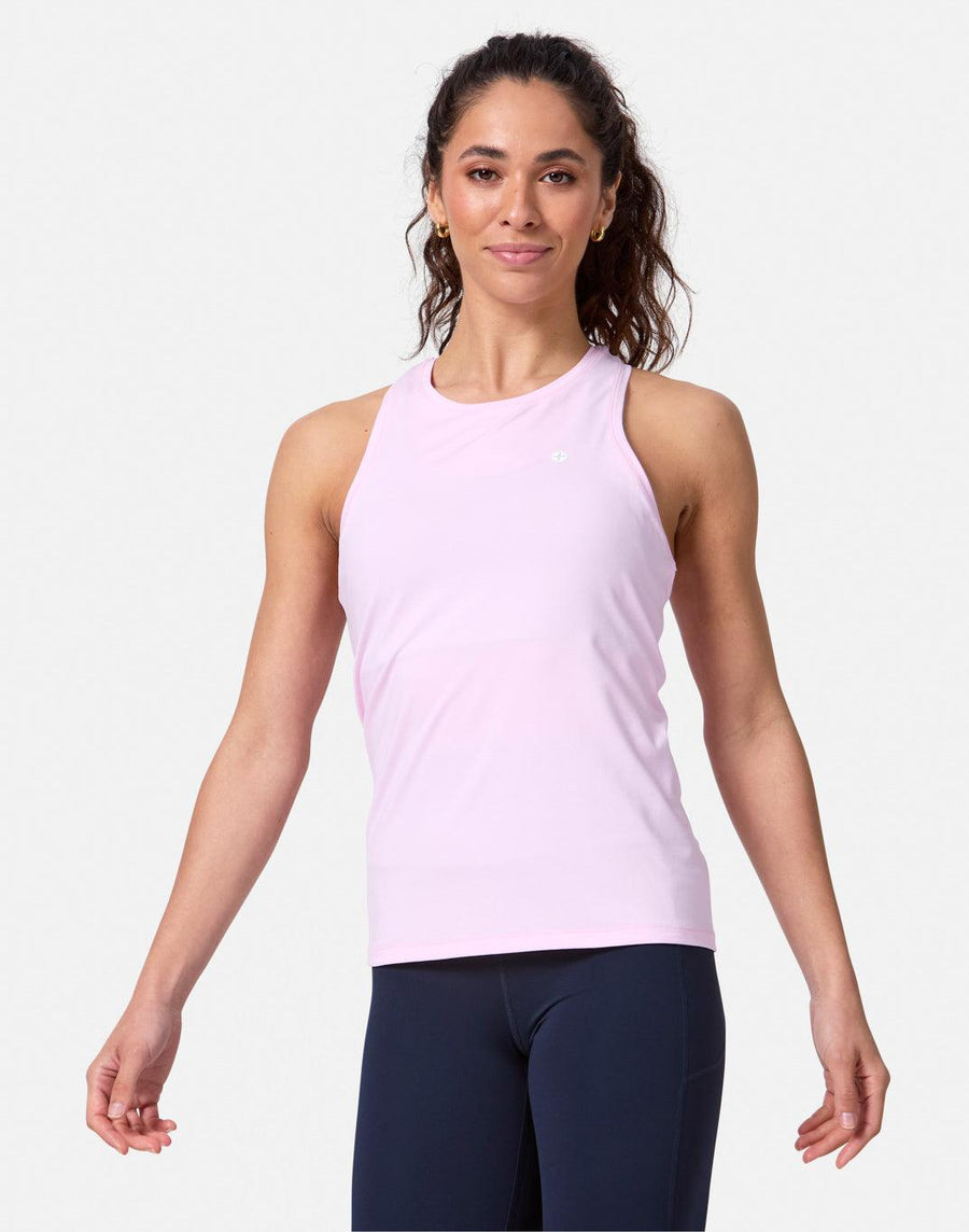 Relentless Racer Back Vest in Baby Pink - Tanks - Gym+Coffee IE
