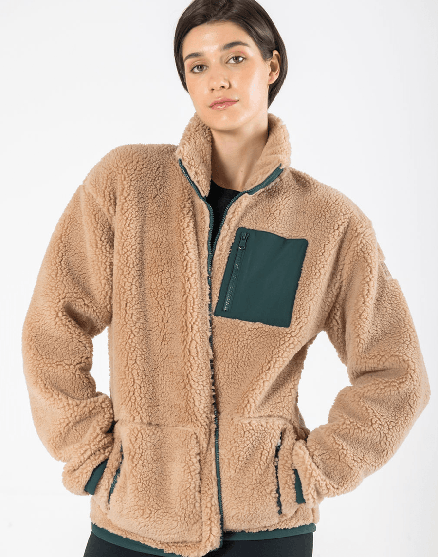 Industry Fleece Jacket in Sandstone
