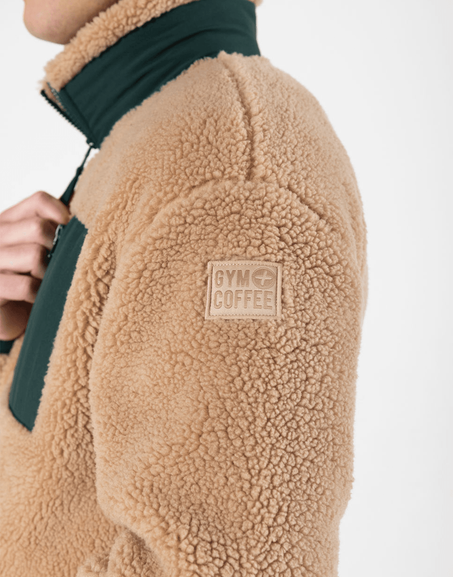Industry Fleece Jacket in Sandstone - Fleece - Gym+Coffee IE