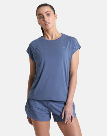 Adaptive Tee in Thunder Blue - T-Shirts - Gym+Coffee IE