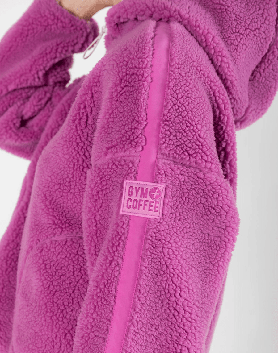 Industry Fleece Hooded Half Zip in Crisp Pink - Fleece - Gym+Coffee IE