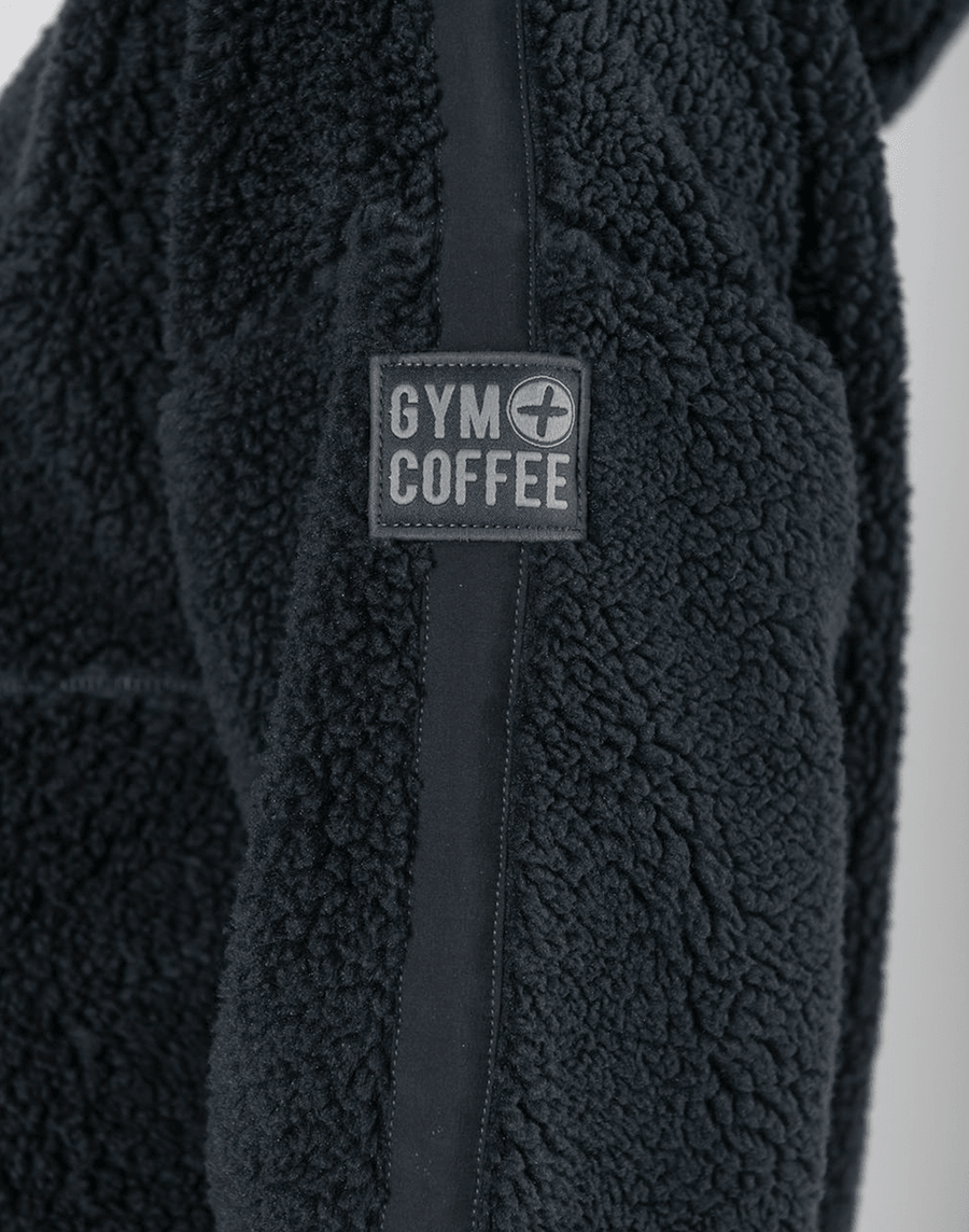 Industry Fleece Hooded Crop Half Zip in Midnight Grey - Fleece - Gym+Coffee IE