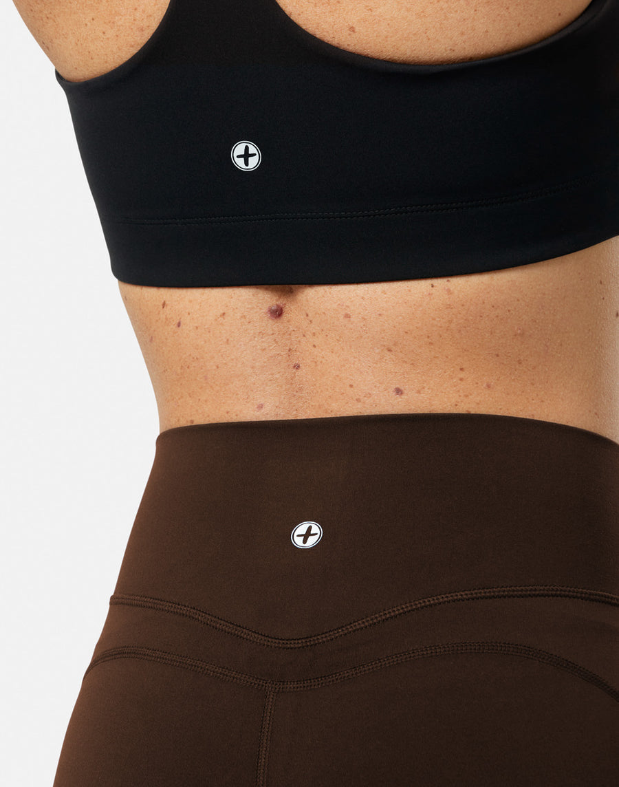 Soft-Motion Flare Legging in Mocha Bean