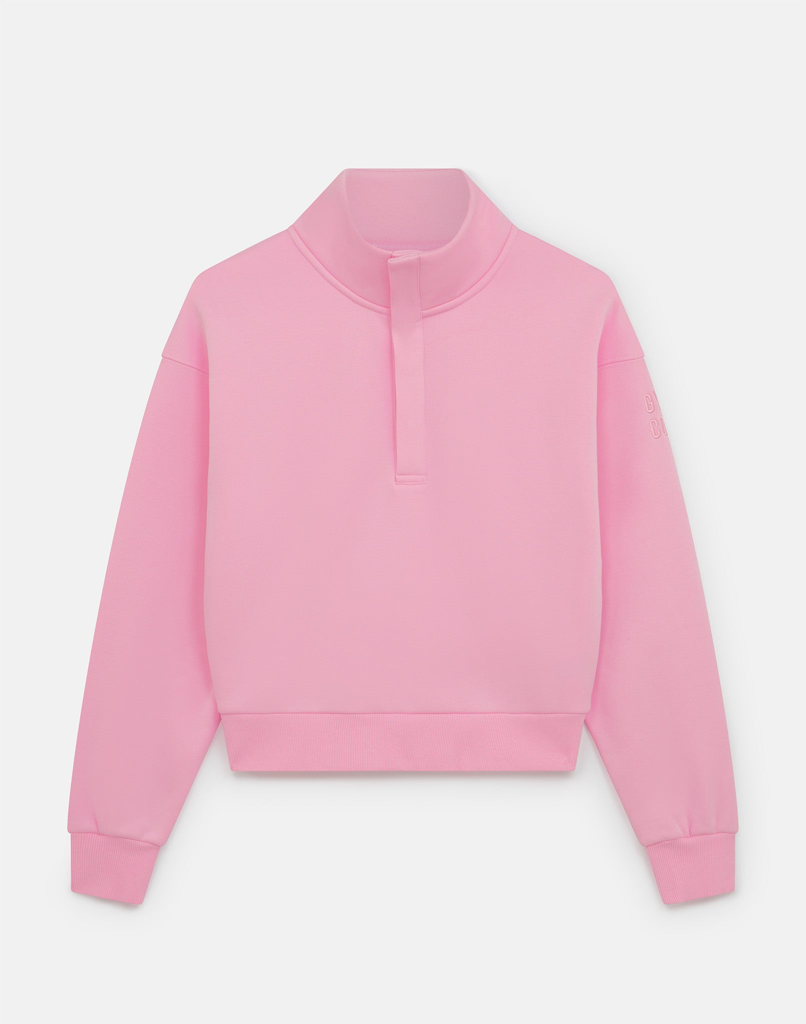 Daily Snap Collar Sweatshirt in Pink Blossom