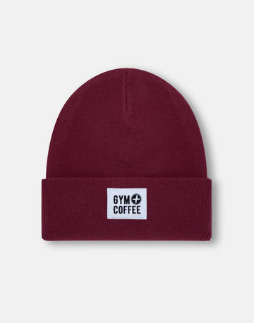 Knit Beanie in Maroon