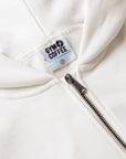 Daily Zip Hoodie in Warm White