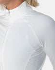 Adaptive Crop Zip in White - Midlayer - Gym+Coffee IE