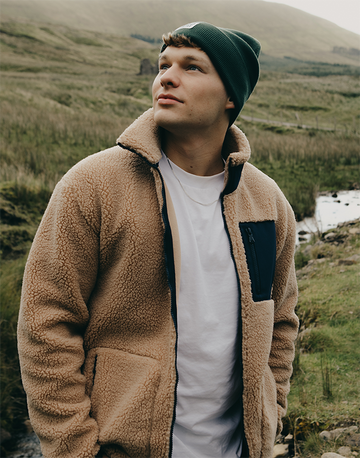 Industry Fleece Jacket in Sandstone