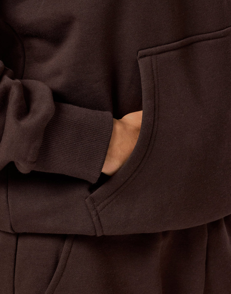 Cascade Hoodie in Mocha Bean
