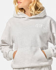 Cascade Hoodie in White Marl