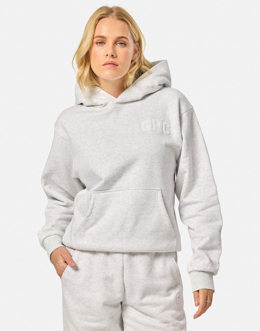 Cascade Hoodie in White Marl