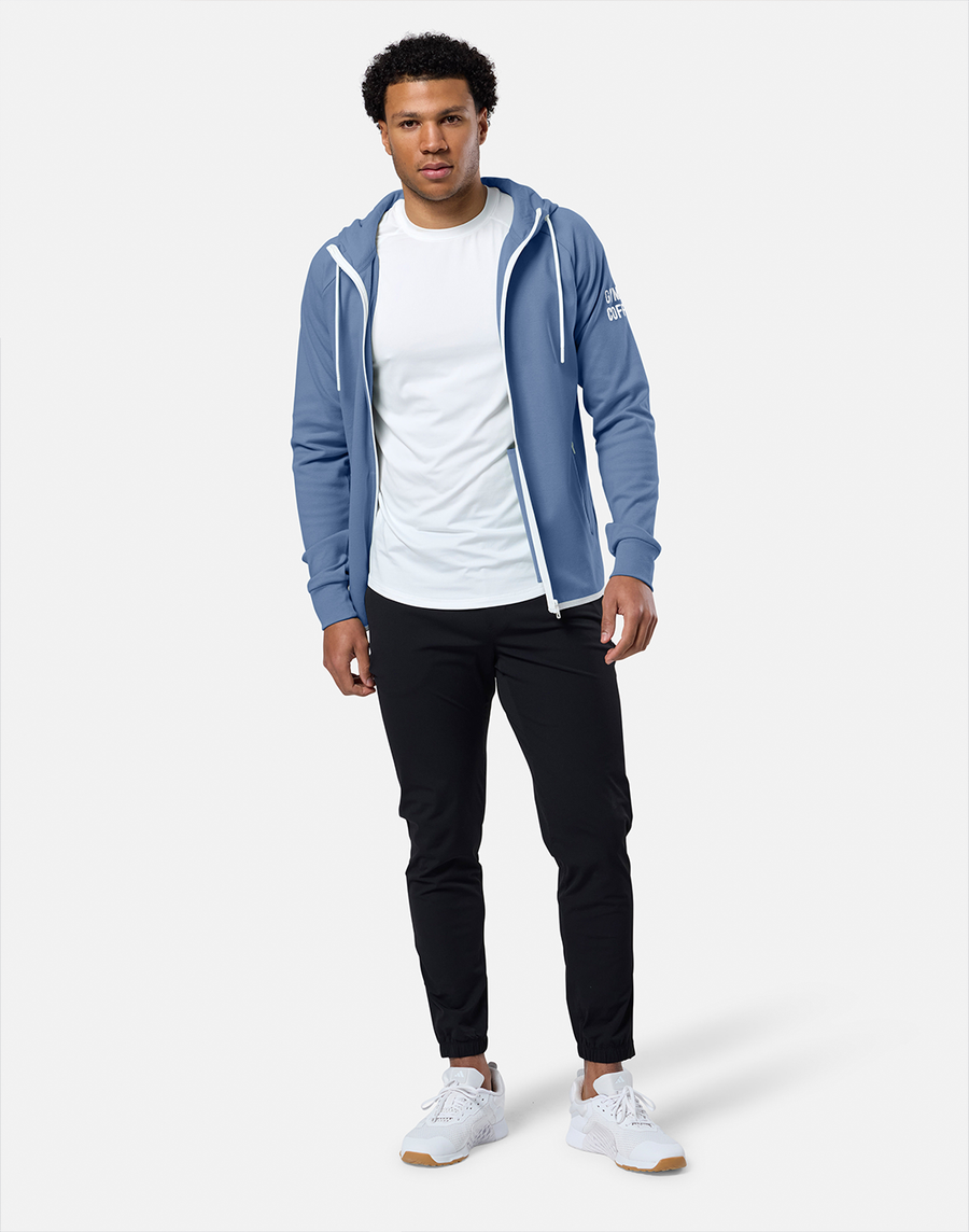 Chill Zip Hoodie in Oasis Blue