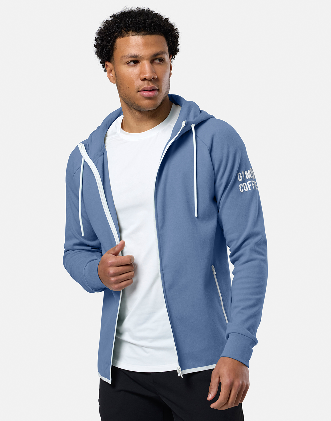 Chill Zip Hoodie in Oasis Blue