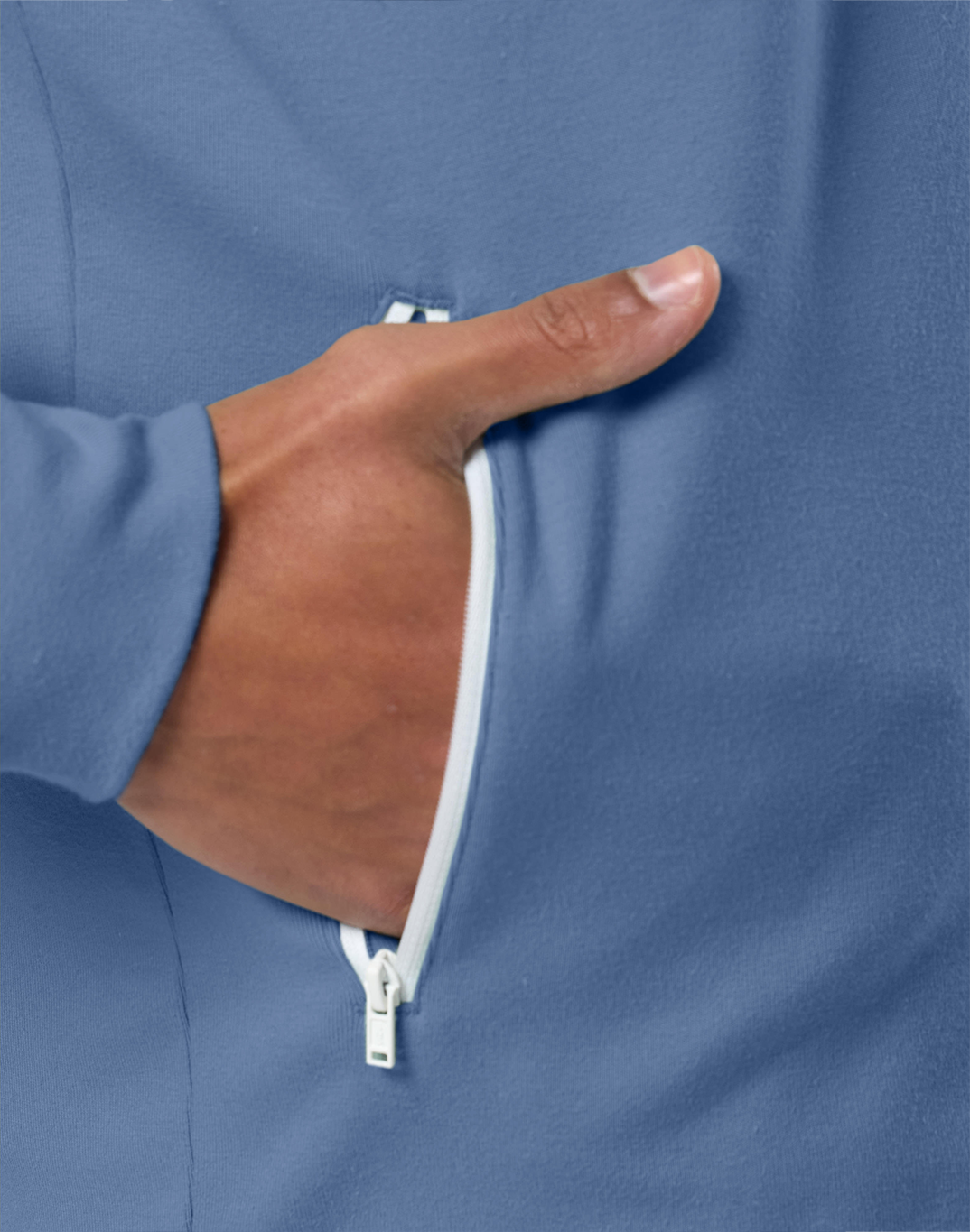 Chill Zip Hoodie in Oasis Blue