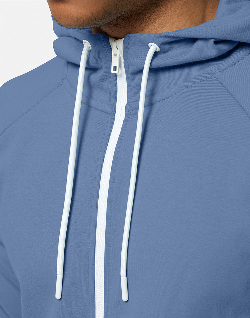 Chill Zip Hoodie in Oasis Blue
