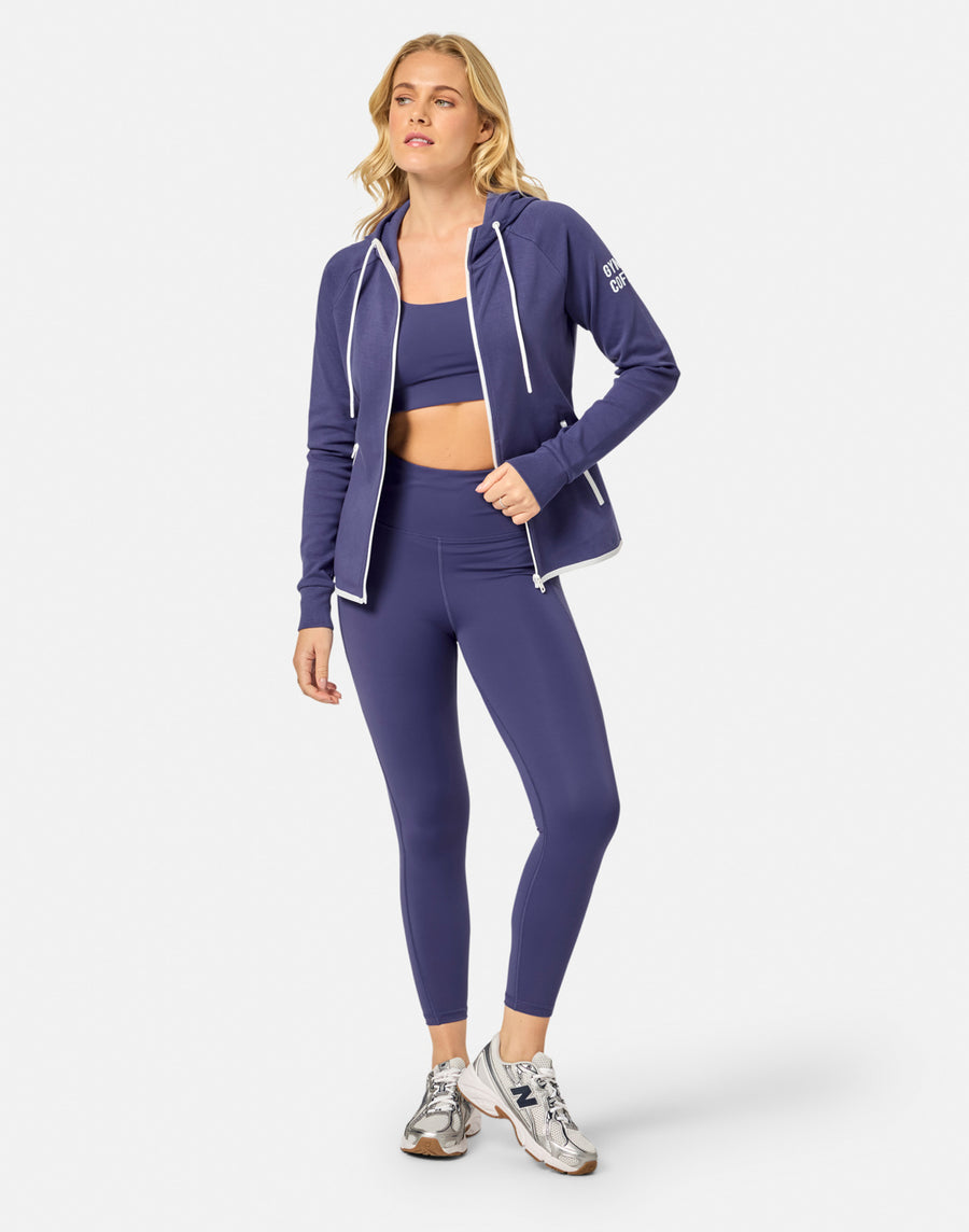 Chill Zip Hoodie in Violet Smoke