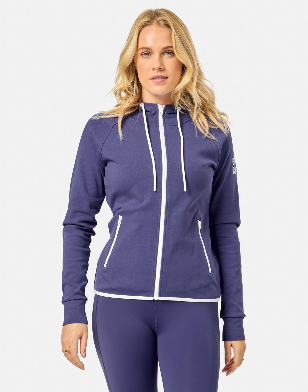 Chill Zip Hoodie in Violet Smoke