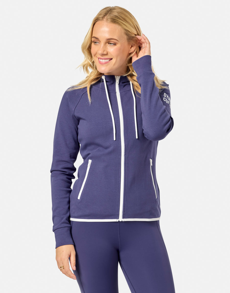 Chill Zip Hoodie in Violet Smoke