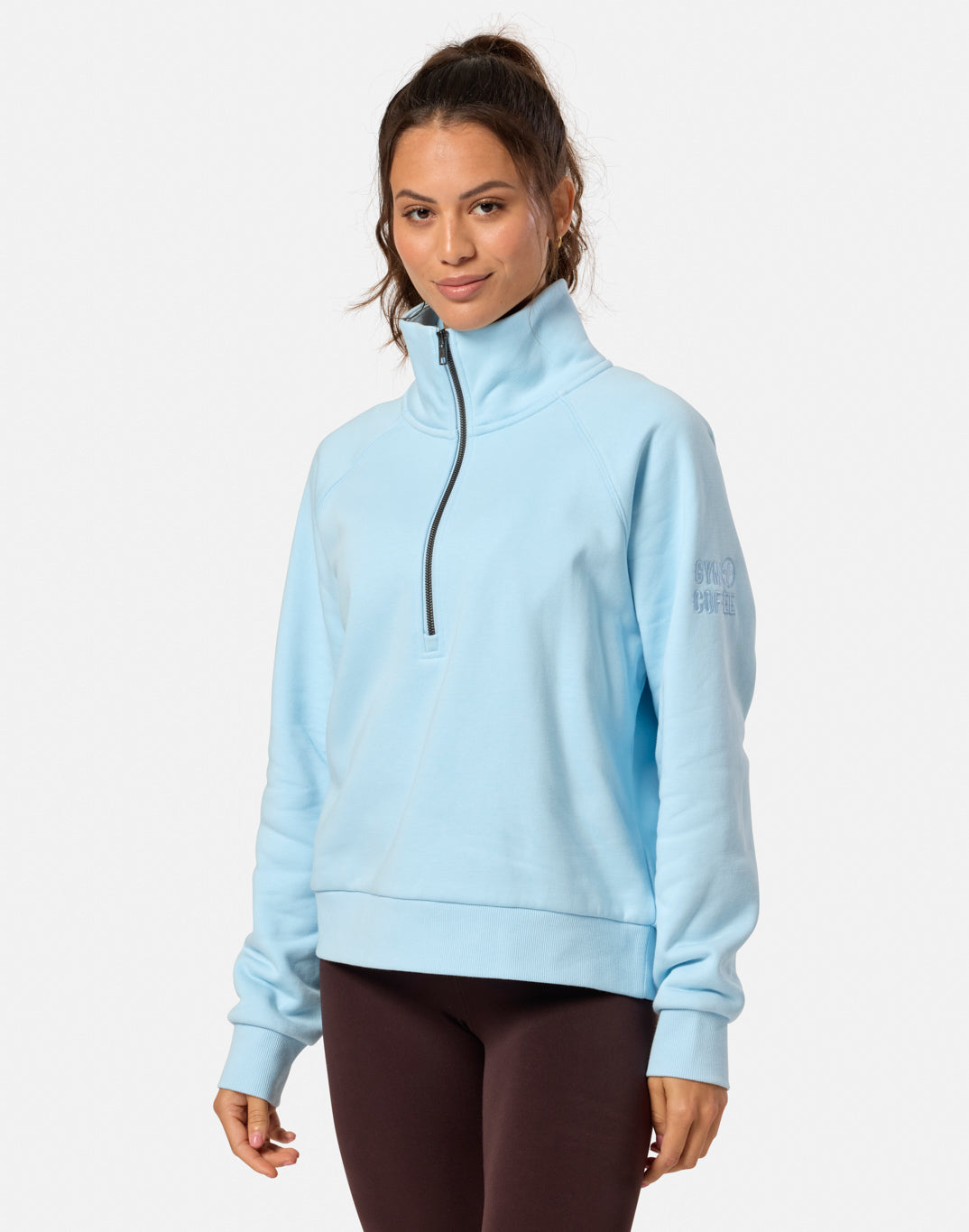 Clubhouse Quarter Zip in Baby Blue