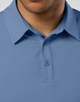 Coffee Polo Tee in Oasis Blue