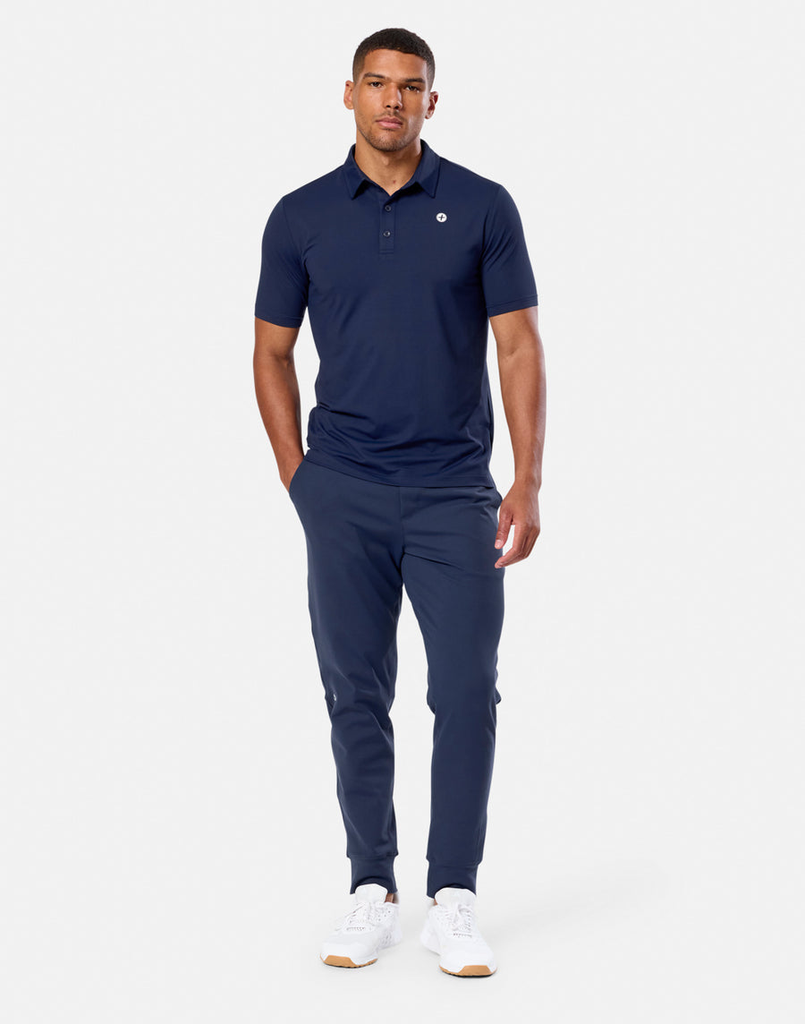 Coffee Polo Tee in Twilight Navy