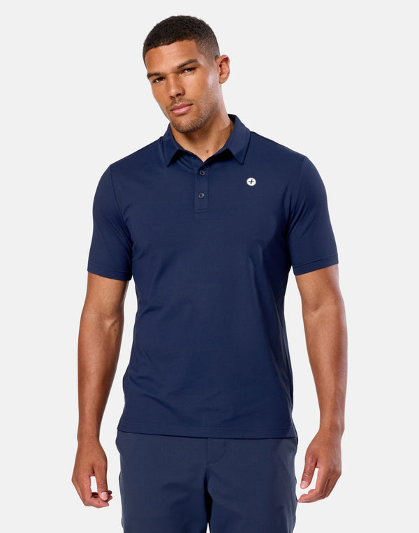 Coffee Polo Tee in Twilight Navy