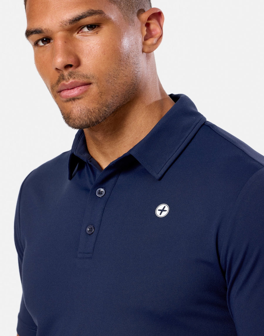 Coffee Polo Tee in Twilight Navy