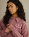 Daily Collared Sweatshirt in Terra Rose