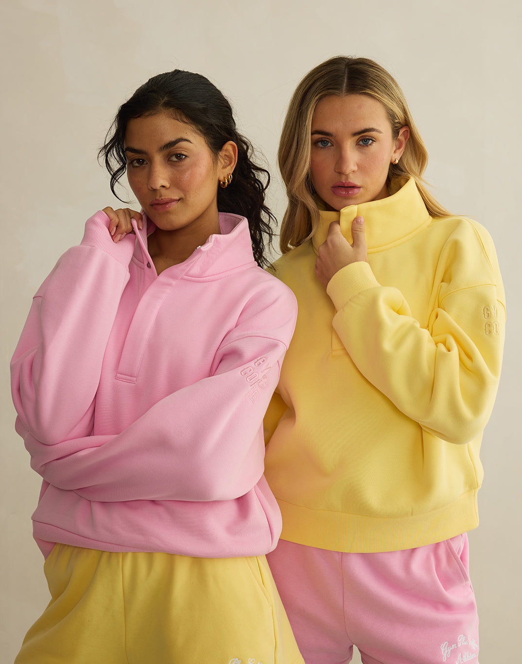 Daily Snap Collar Sweatshirt in Lemon Sorbet