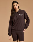Daily Collared Sweatshirt in Mocha Bean