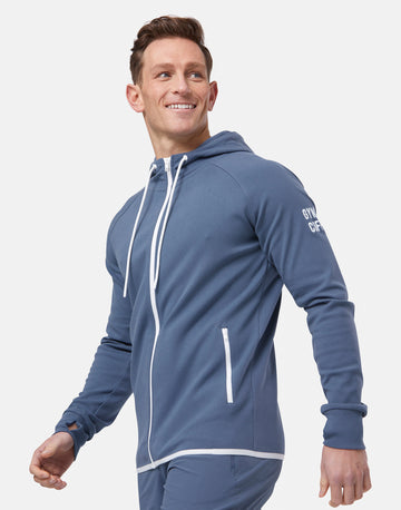 Chill Zip Hoodie in Thunder Blue