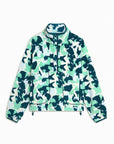 Snap Polar Fleece in Teal Pop Print