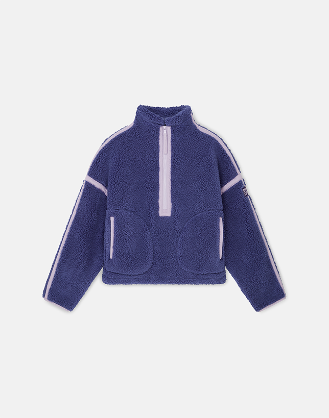 Industry Fleece Half Zip in Violet Smoke