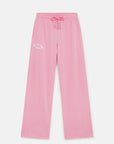 Wide Leg Jogger in Pink Blossom