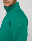Clubhouse Half Zip in Sprint Green
