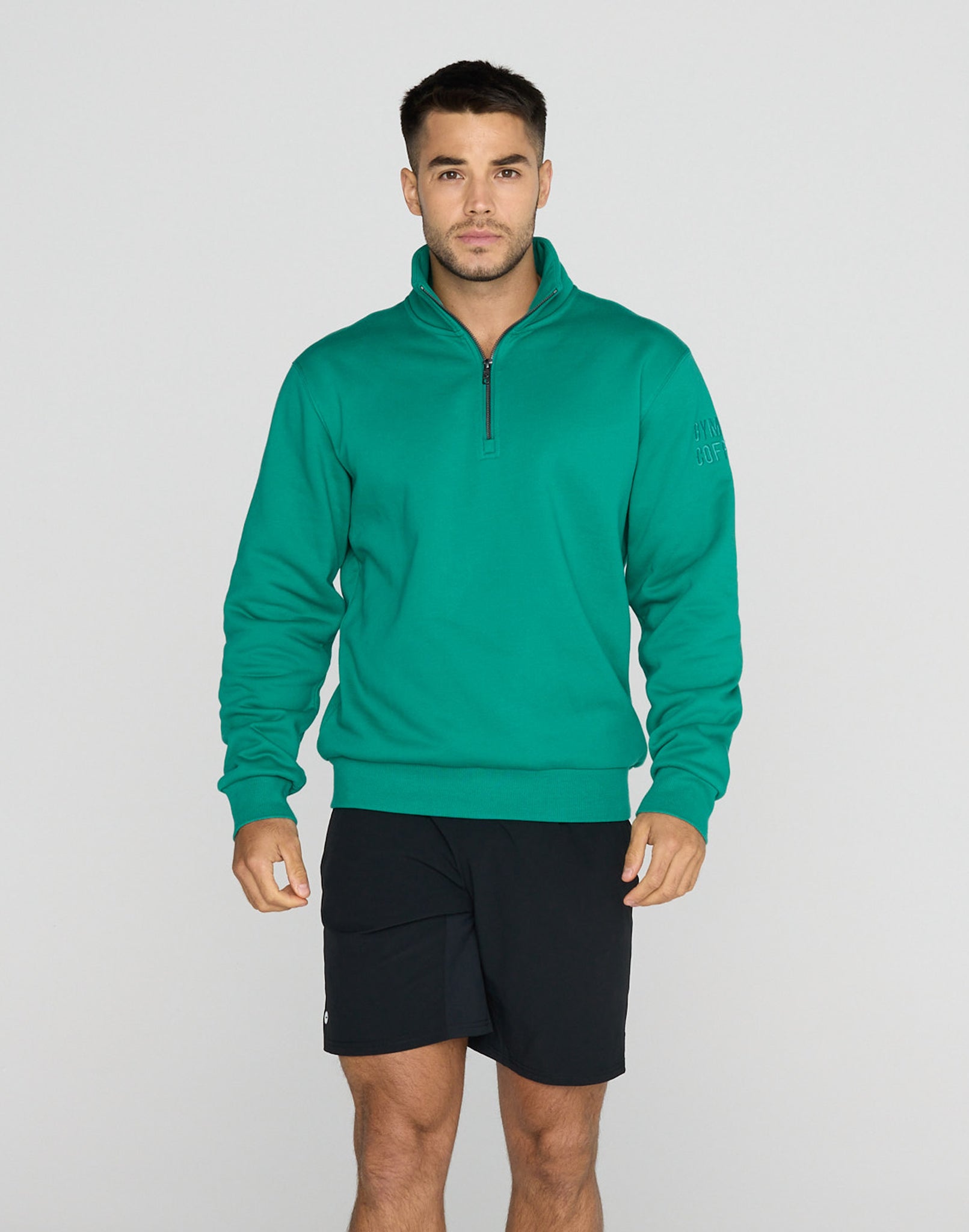 Clubhouse Half Zip in Sprint Green