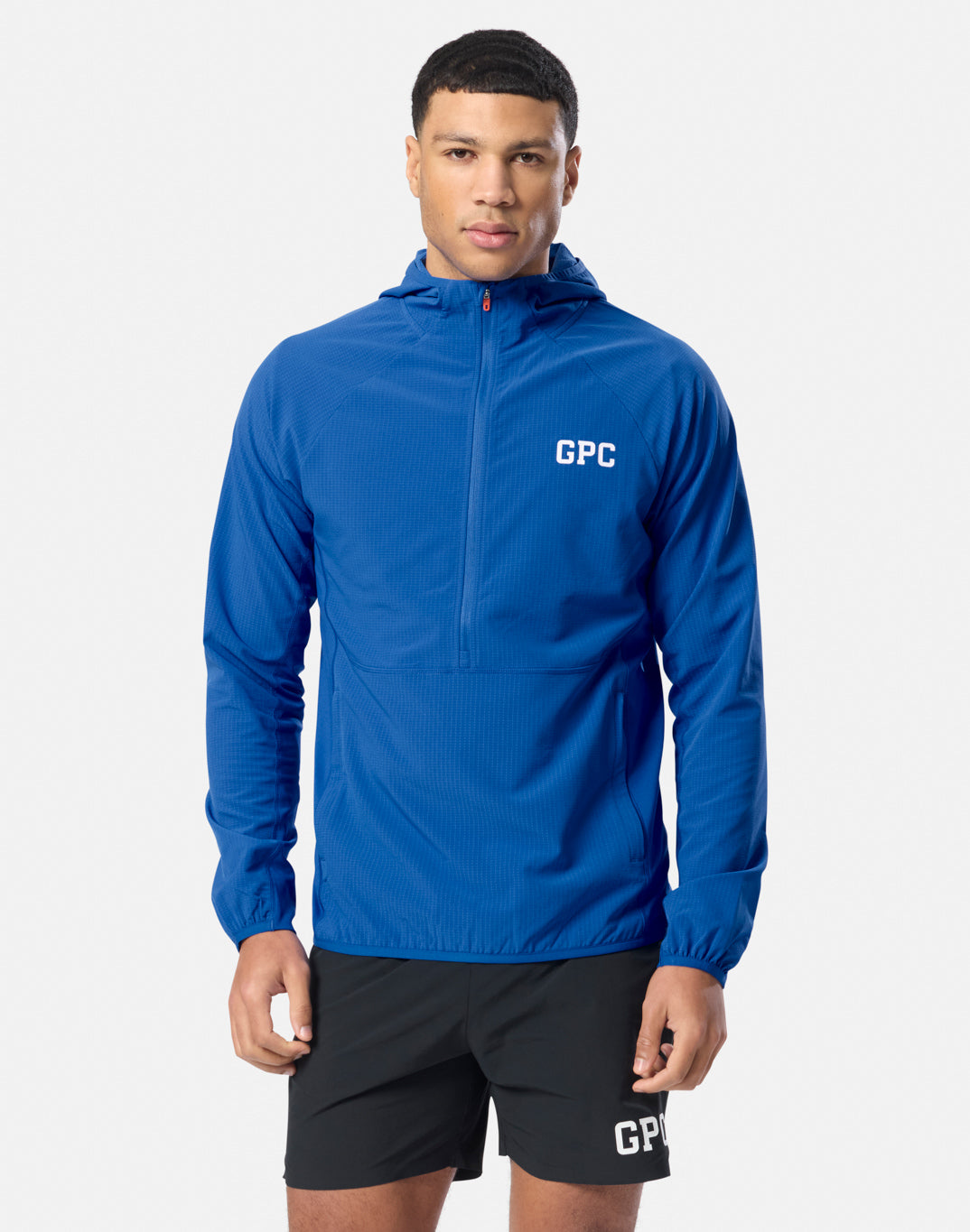 GPC Train Hooded Midlayer in Tidal Blue