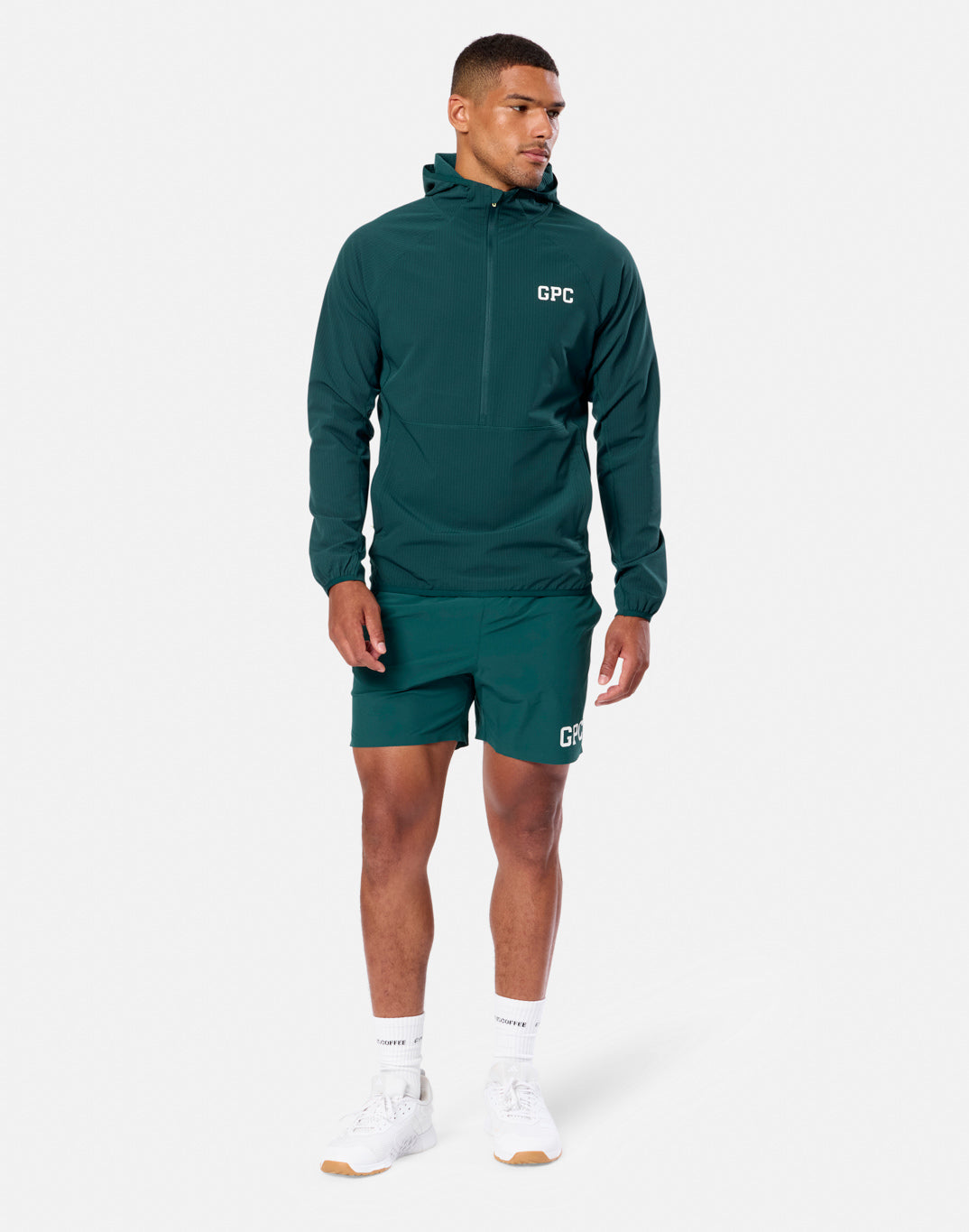 GPC Train Hooded Midlayer in Amazon Green