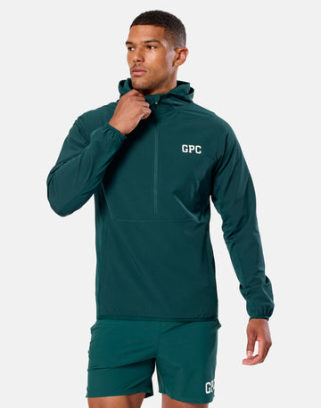 GPC Train Hooded Midlayer in Amazon Green