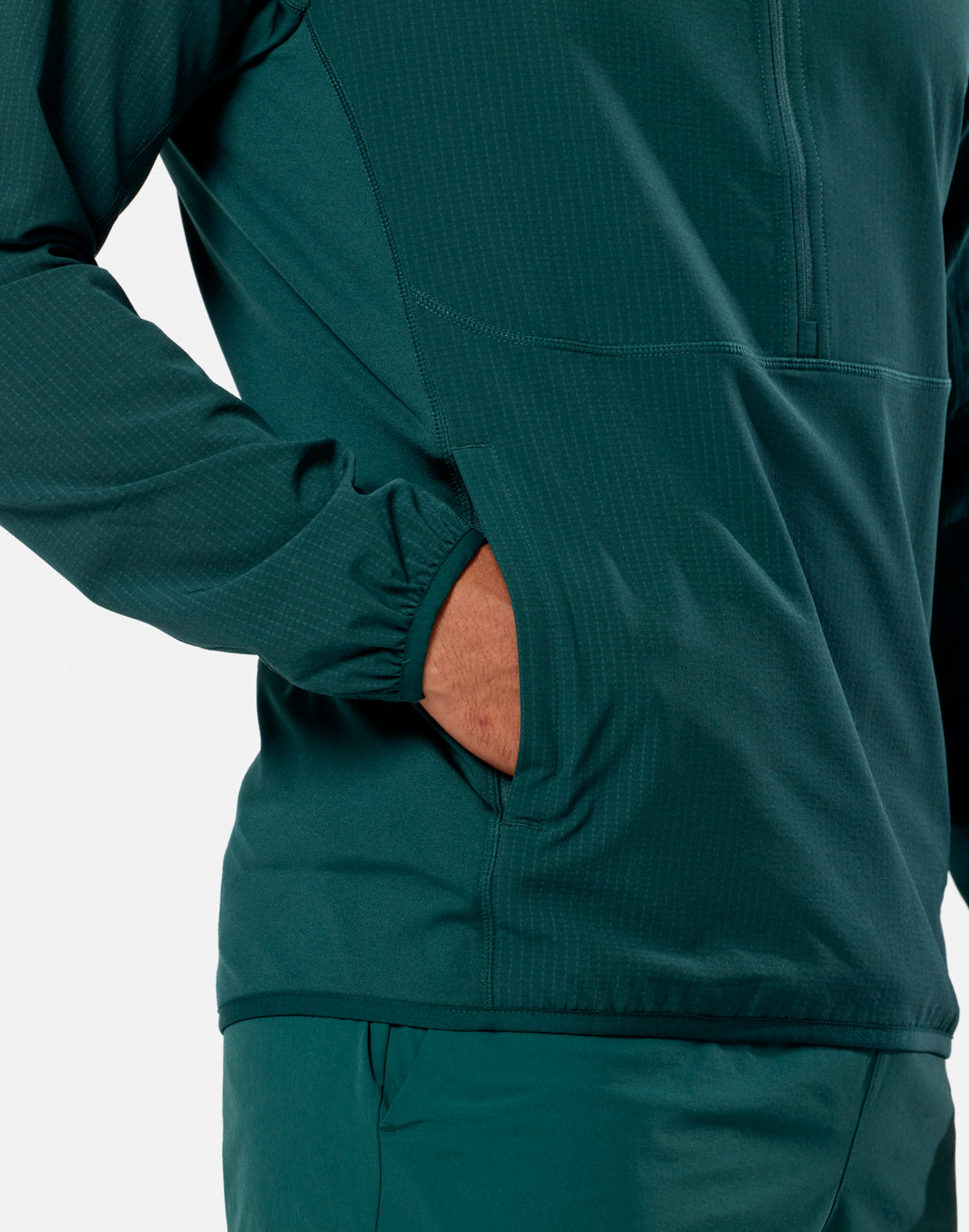 GPC Train Hooded Midlayer in Amazon Green