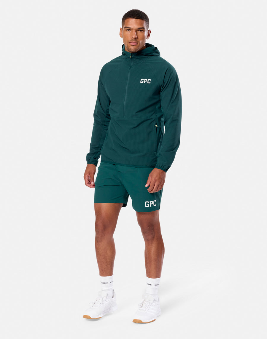 GPC Train Hooded Midlayer in Amazon Green